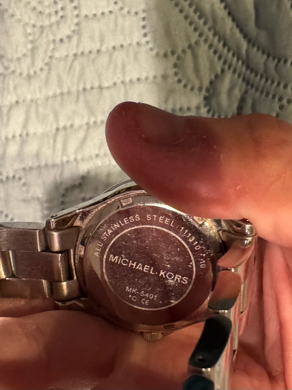 Michael Kors Silver-Tone Crystal Bezel Watch - Picture 4 of 5